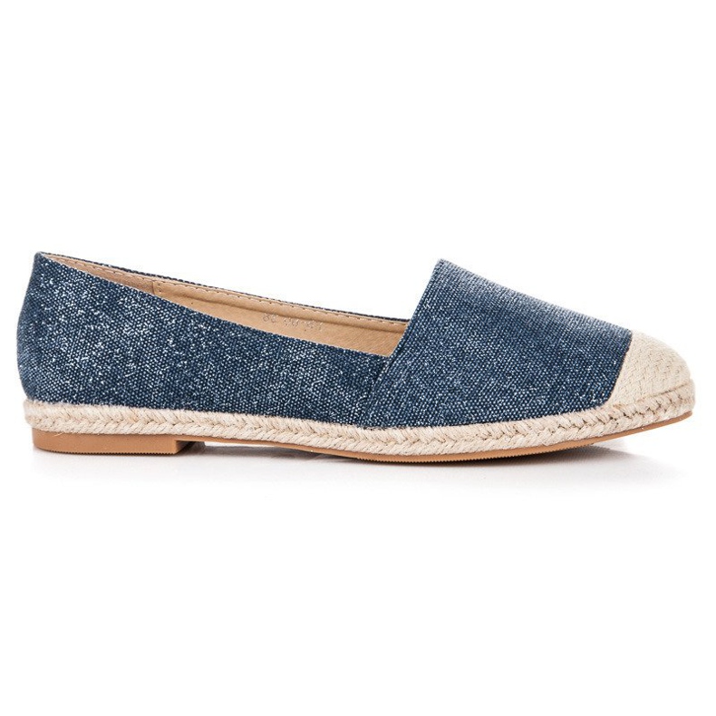 Bestelle Espadrile cu sclipici albastru