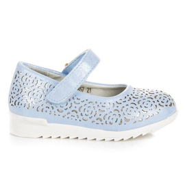 Albastru Ballerina Pe Velcro VINCEZA
