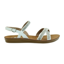 American Club Sandală cu zirconiu cubic american 170430 alb American Club Sandală cu zirconiu cubic american 170430 alb