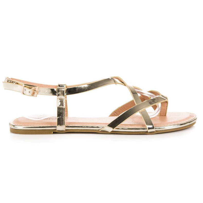 Evento Sandale plate aurii de aur