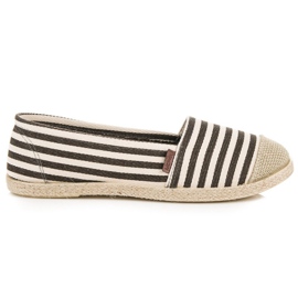 McKey Espadrile cu nervuri maro multicolor McKey Espadrile cu nervuri maro multicolor