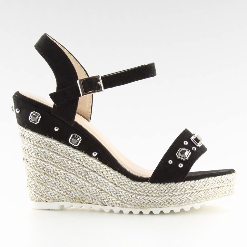 Espadrile negre pe pane, negre TS-2730 Black negru