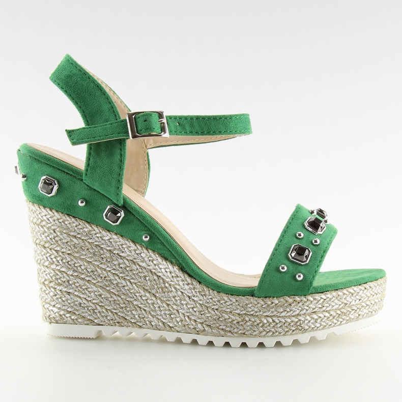 Espadrile verzi pe pane, verde TS-2730 Verde