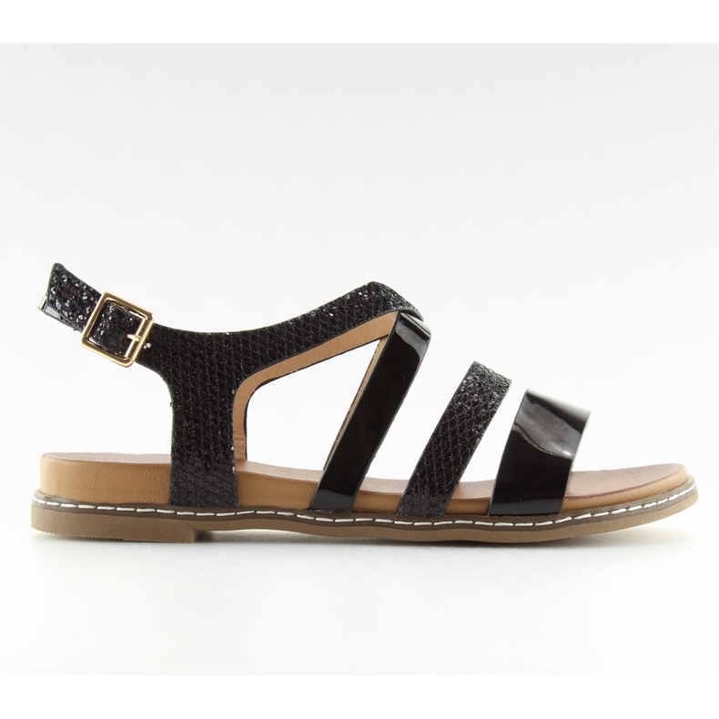 Sandale de dama negre J80-1 negre negru
