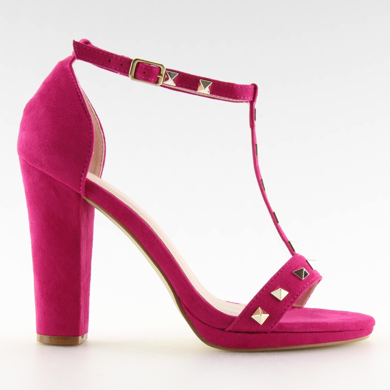 Sandale pe post fuchsia A03 fuchsia roz