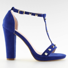 Sandale pe post A03 albastru bleumarin albastru marin