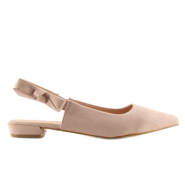 Balerini cu toc deschis roz 100-879SA Balerini cu toc deschis roz 100-879SA