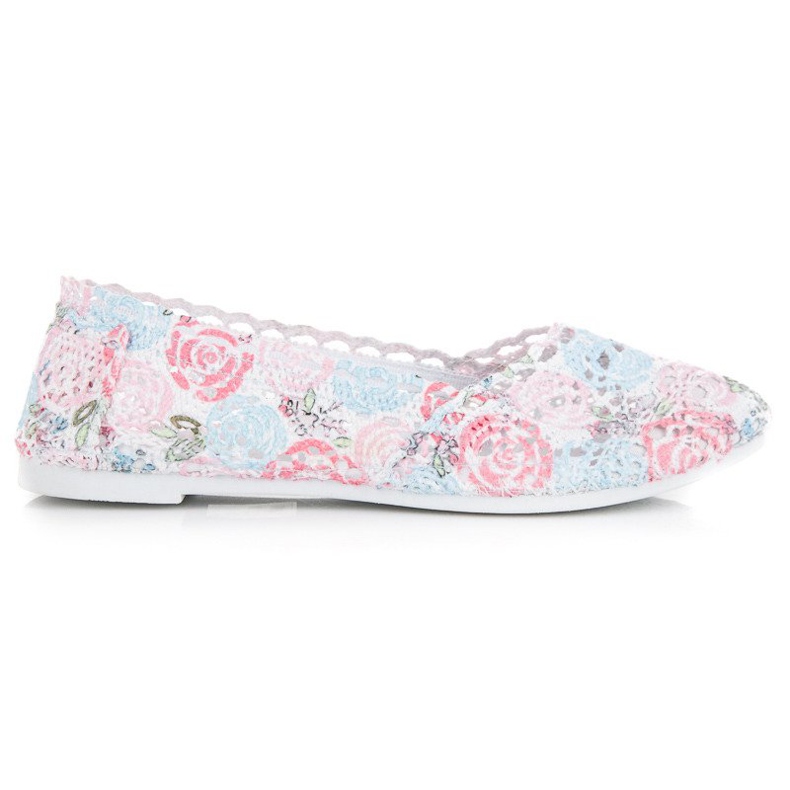 Seastar Balerini din dantela boho multicolor