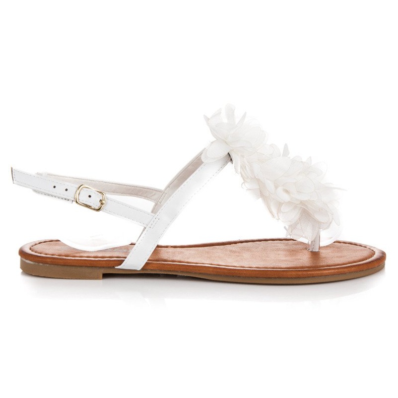 Seastar Sandale elegante cu cataramă alb Seastar Sandale elegante cu cataramă alb