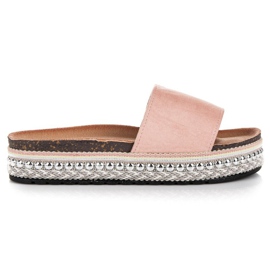 Seastar Papuci boho la modă roz