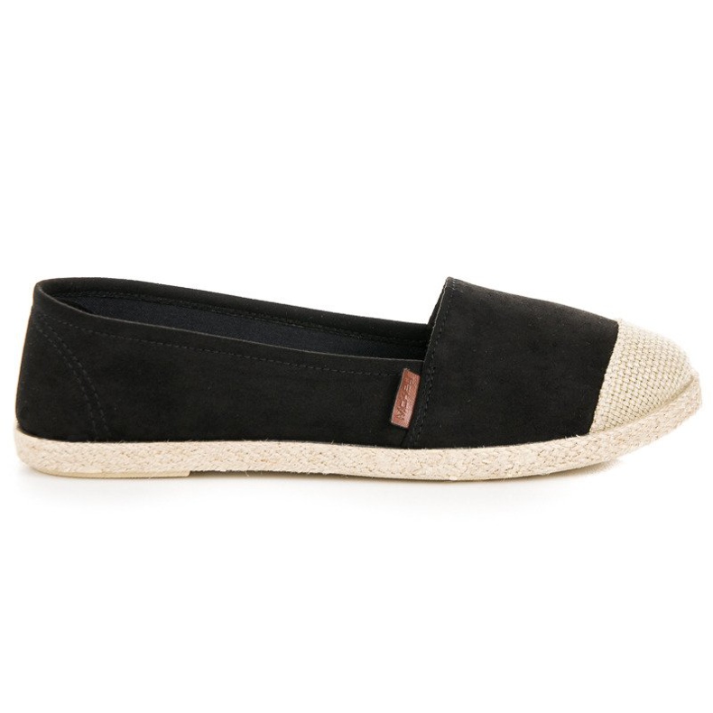 McKey Espadrile din piele neagră negru McKey Espadrile din piele neagră negru