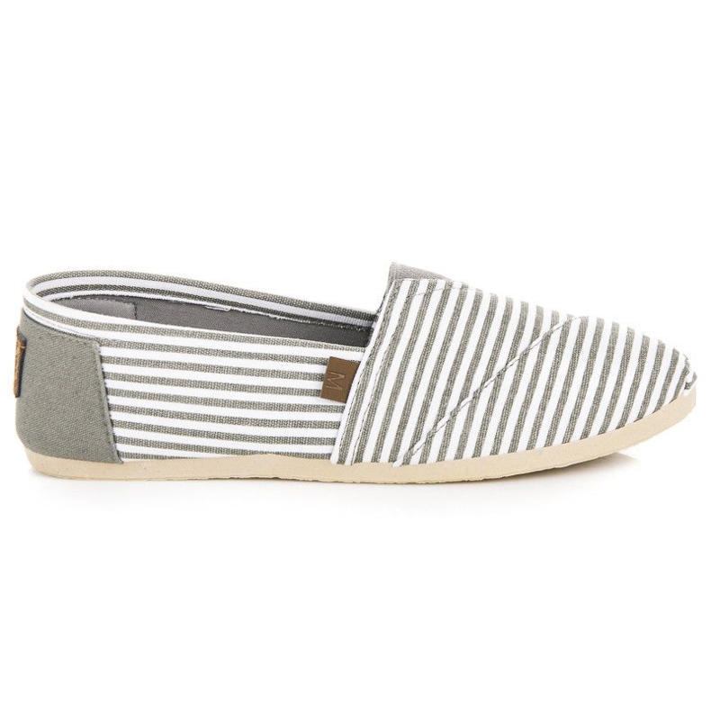 McKey Espadrile confortabile cu dungi gri McKey Espadrile confortabile cu dungi gri