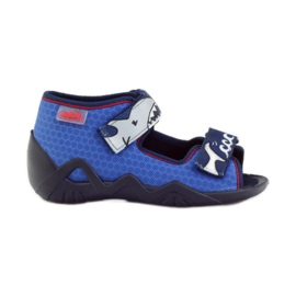 Pantofi pentru copii Befado papuci sandale 250p069 albastru marin albastru Pantofi pentru copii Befado papuci sandale 250p069 albastru marin albastru