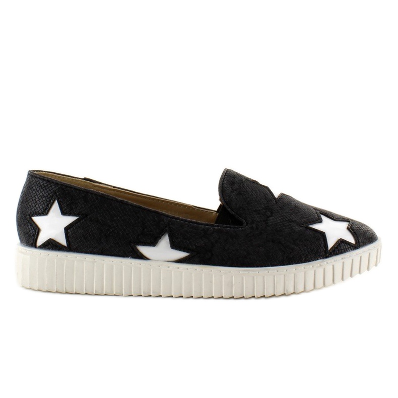 Tenisi cu stelute FE454 Talpa inalta neagra negru