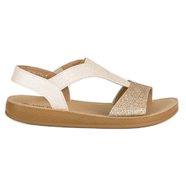 Sandale vinceza aurii de aur