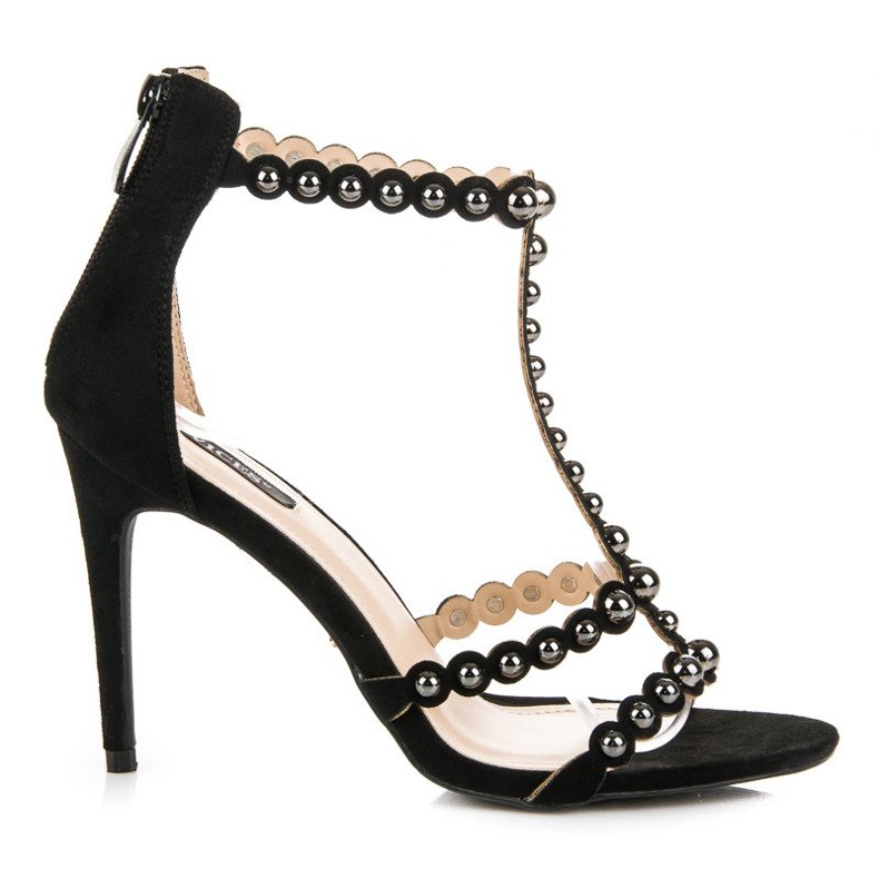 Vices Sandale elegante cu toc inalt vicii negru