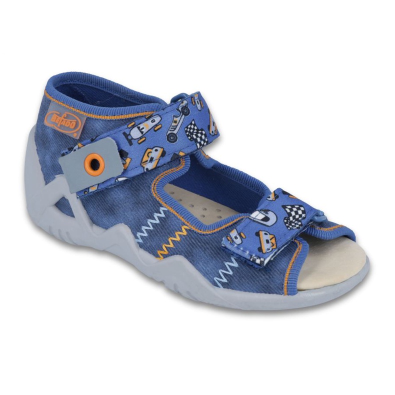 Pantofi copii Befado galbeni 250P072 albastru