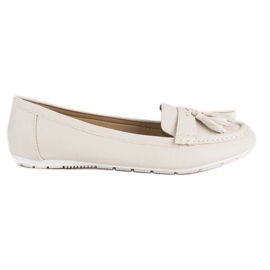 Tullo Mocasini bej cu franjuri Tullo Mocasini bej cu franjuri