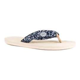 Ax Boxing Espadrile flip-flops alb albastru marin