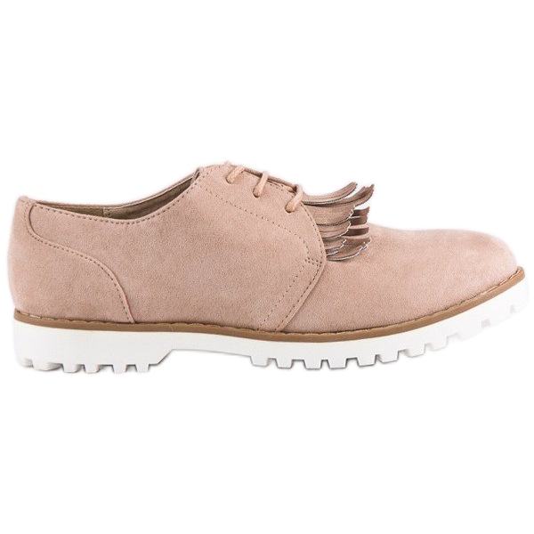 Pantofi boho de piele intoarsa legati maro Pantofi boho de piele intoarsa legati maro