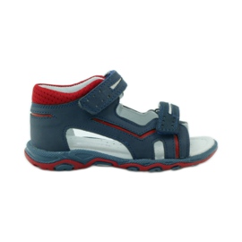 Sandale cu velcro Bartek 31825 bleumarin albastru marin roșu