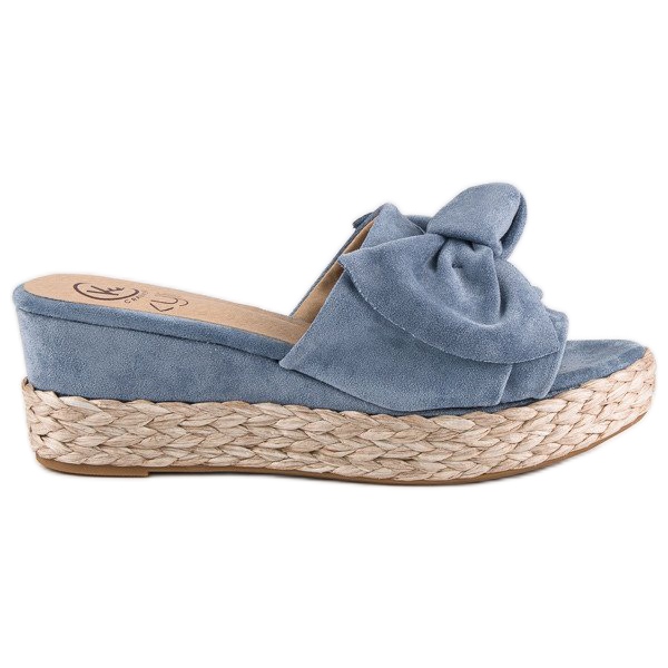 Kylie Espadrile cu fundita albastru Kylie Espadrile cu fundita albastru