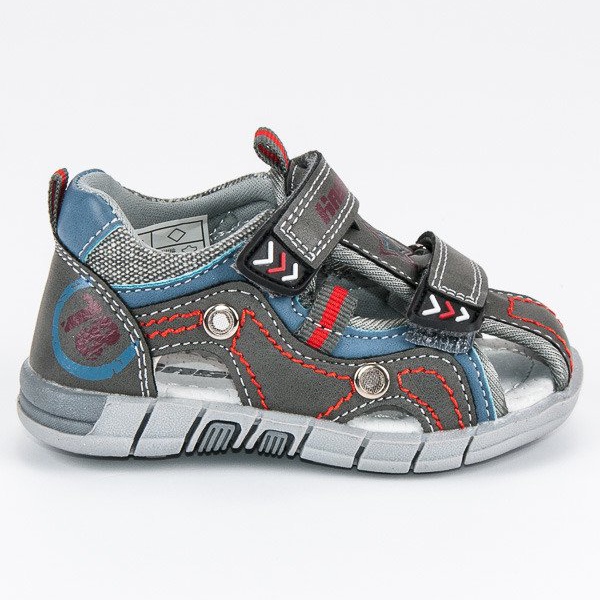 Hasby Sandale pentru copii construite gri