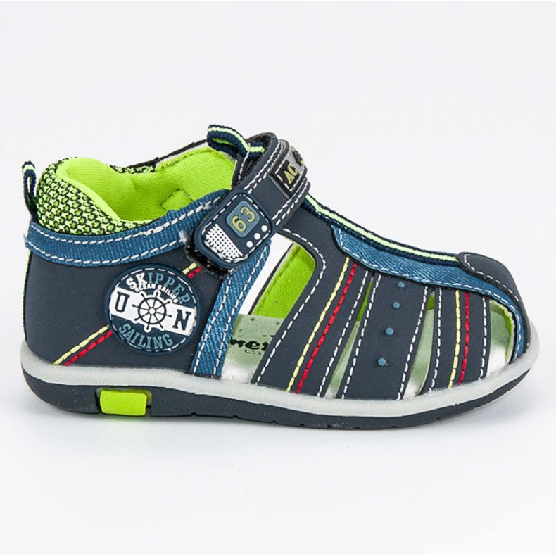 American Club Sandale din denim americane albastru