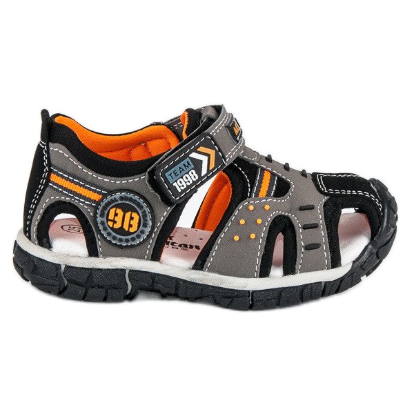 American Club Sandale americane băiat închise gri