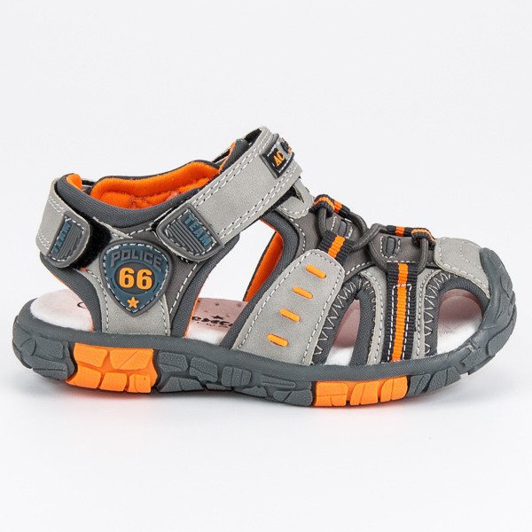 American Club Velcro sandale americane gri