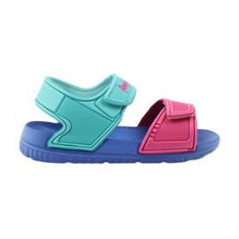 American Club sandale albastre pentru copii pentru apa 6631 albastru verde roz American Club sandale albastre pentru copii pentru apa 6631 albastru verde roz