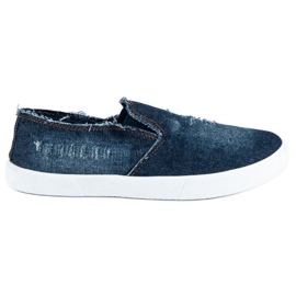 McKey Slip on din denim albastru McKey Slip on din denim albastru