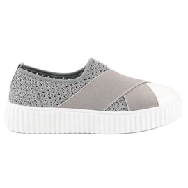 Tenisi Creepers ajurati gri Tenisi Creepers ajurati gri