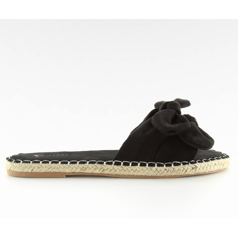 Papuci negri pentru femei LL-119 Black negru Papuci negri pentru femei LL-119 Black negru