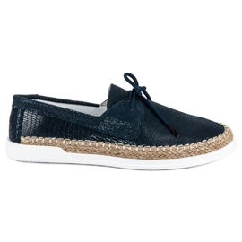 Filippo Espadrile bleumarin legate albastru