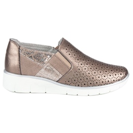 Filippo Pantofi Golden Slip On de aur Filippo Pantofi Golden Slip On de aur