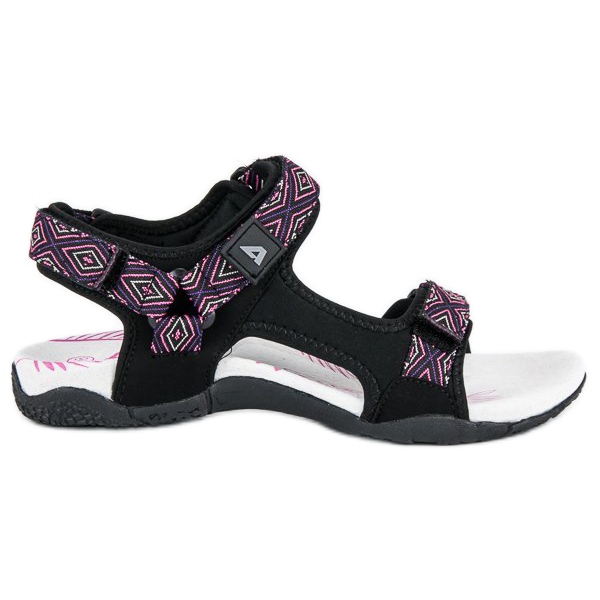 American Club Sandale sport pentru vara negru violet