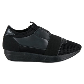 Pantofi sport de alunecare negru