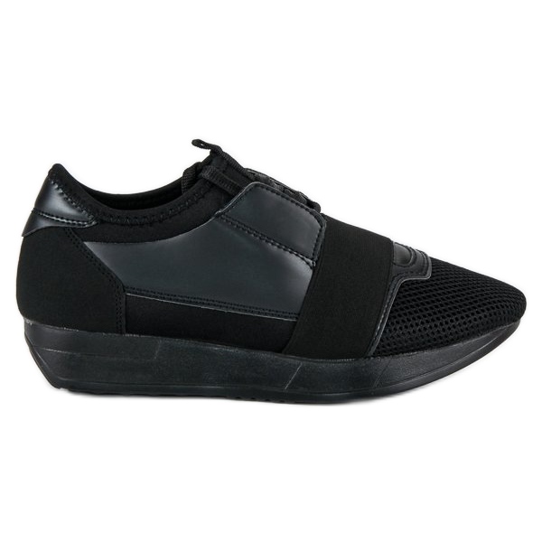 Pantofi sport de alunecare negru