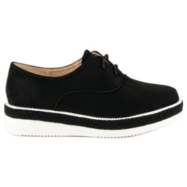 Erynn Încălțăminte din piele de căprioară negru