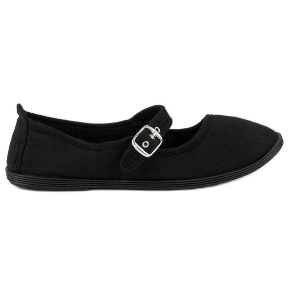 Balerini negri cu centură mckeylor negru