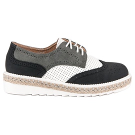 Ideal Shoes Pantofi, espadrile gri Ideal Shoes Pantofi, espadrile gri