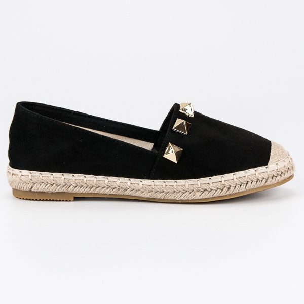 Bestelle Espadrile negre cu strasuri negru