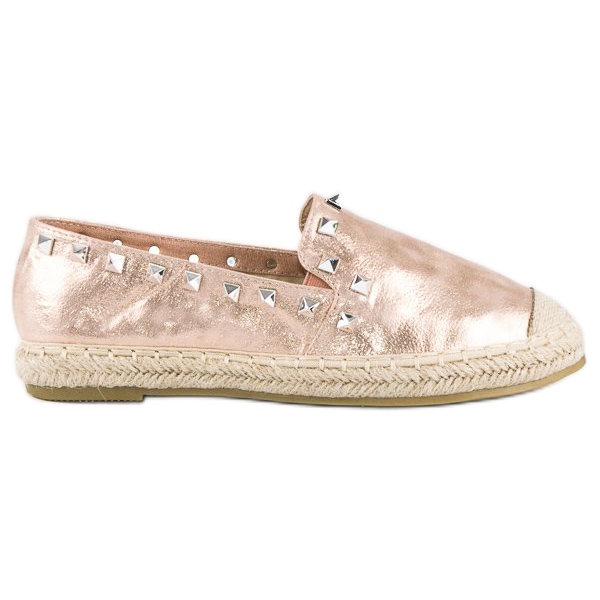 Forever Folie Espadrile roz cu crampoane