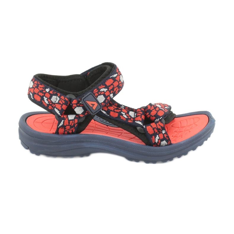 Sandale American Club 8122 insert din spuma albastru marin portocale