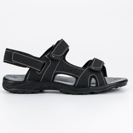 Hasby Sandale fixate cu velcro negru