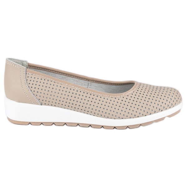 Balerini din piele vinceza maro Balerini din piele vinceza maro