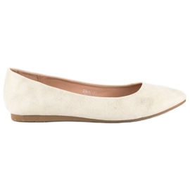 Nio Nio Balerini din piele de căprioară maro