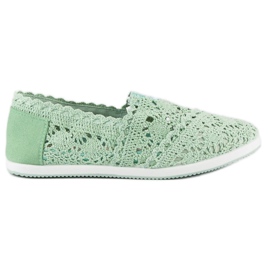 Marquiz Tenisi din dantela menta verde