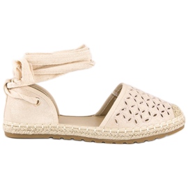 Sweet Shoes Espadrile cu noduri maro Sweet Shoes Espadrile cu noduri maro